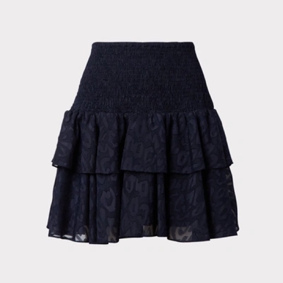 MILLY
Wyatt Leopard Jacquard Skirt Navy size Small - Picture 1 of 1